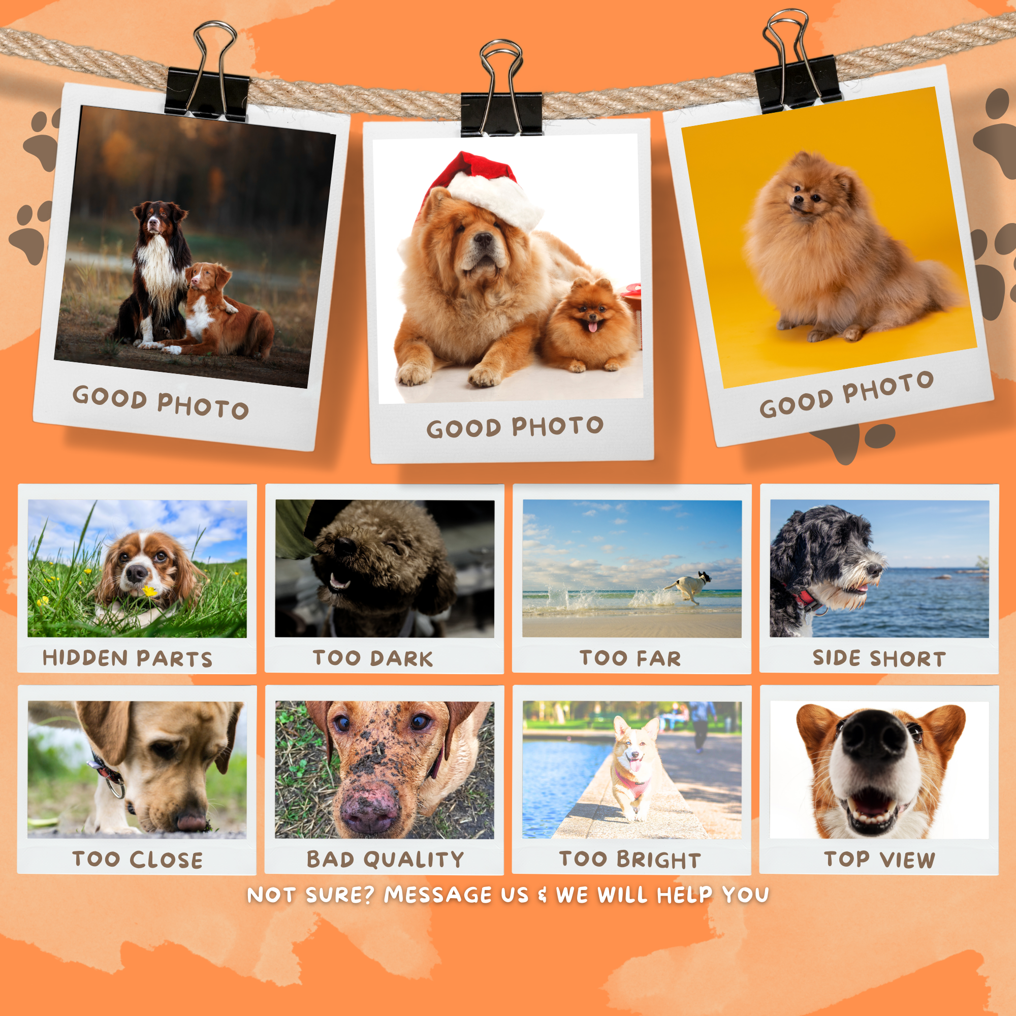 Custom Pet Photo Firefighter Portrait Matte Canvas- Studio Style