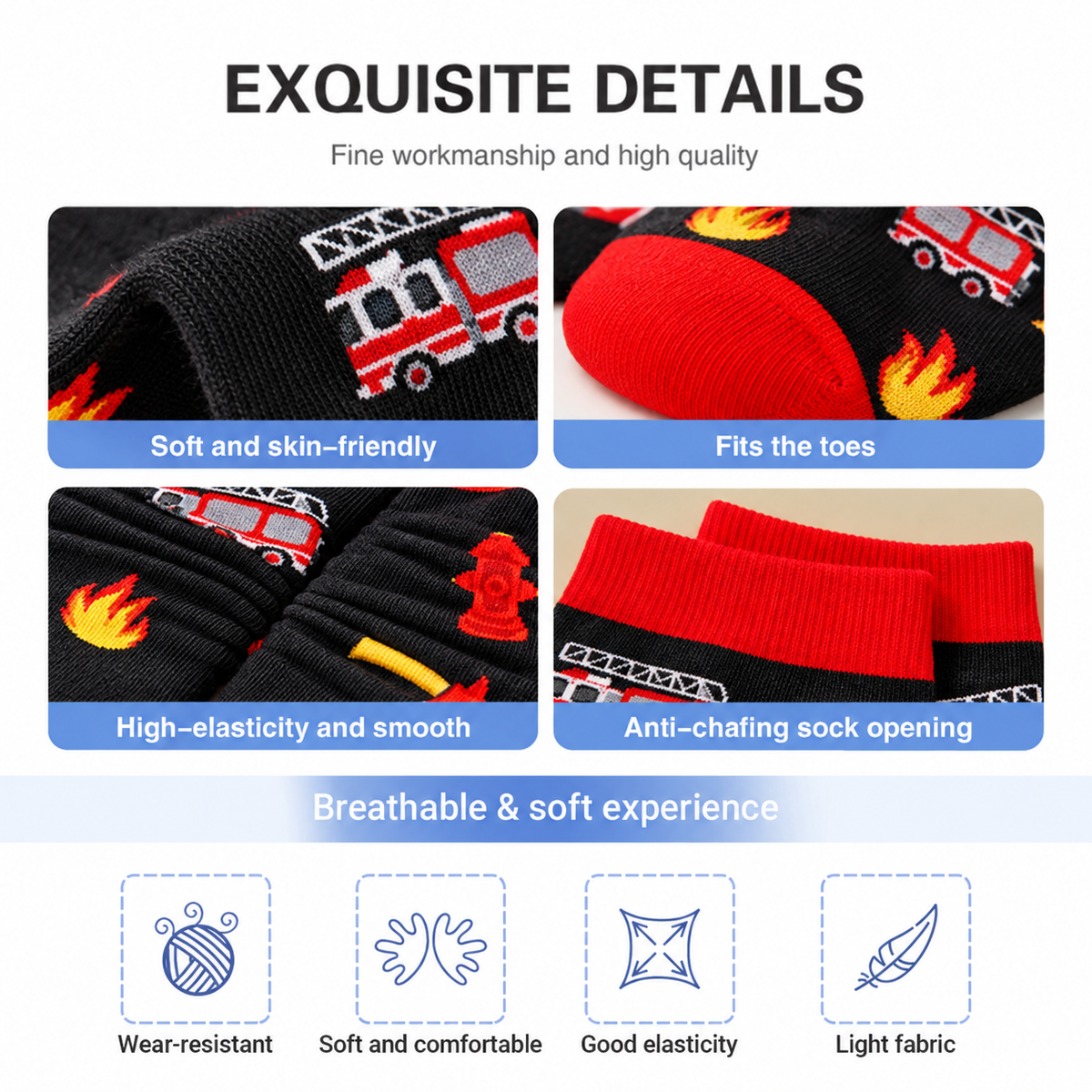 Funny Firefighter Crew Socks | This Fireman Is Off Duty