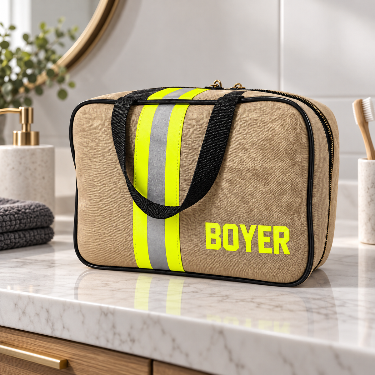 Personalized Firefighter Hanging Travel Organizer Bag