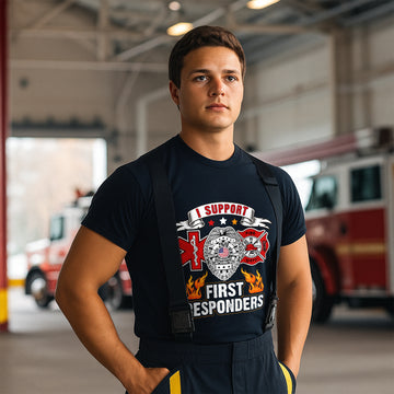 I Support First Responders Firefighter Tee
