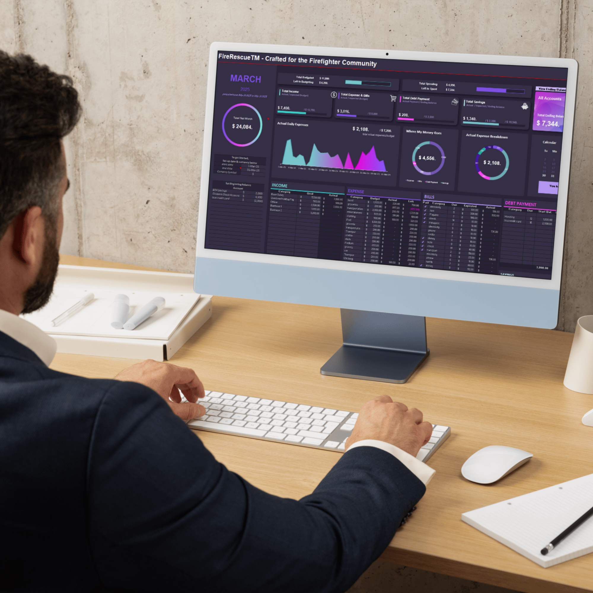 Monatliches Budget-Dashboard – entwickelt für die Feuerwehr-Community von FireRescue™
