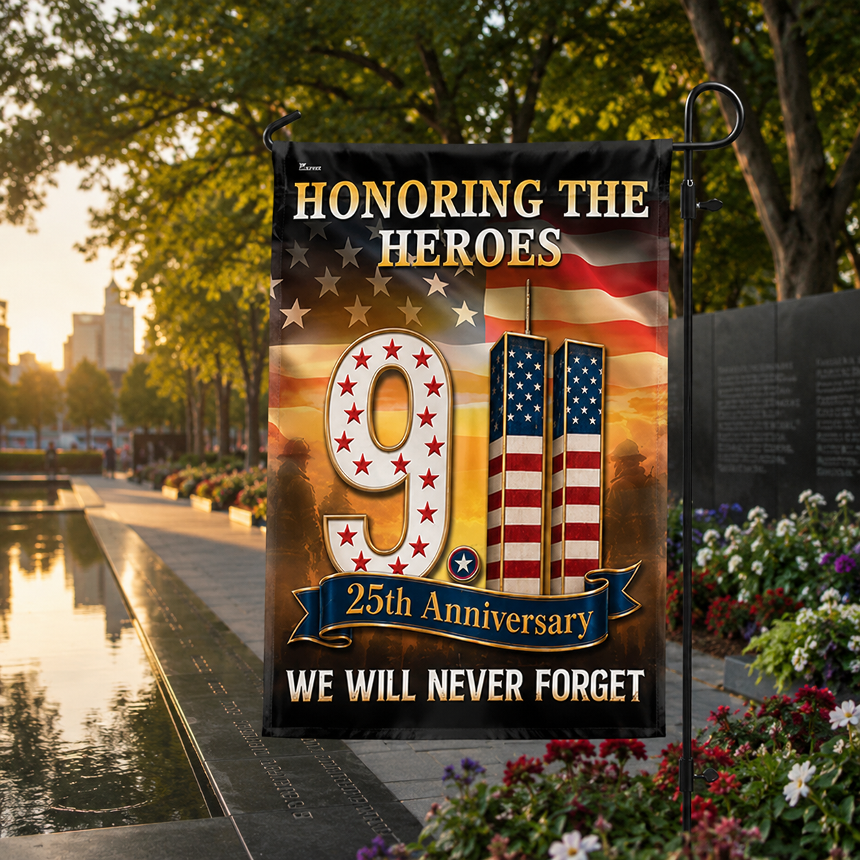Honoring The Heroes 25th Anniversary – 9/11 Memorial Flag