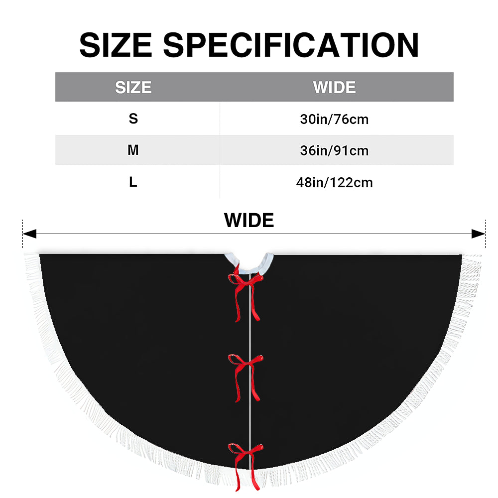 Firefighter Custom Name Christmas Tree Skirt - 3 Color