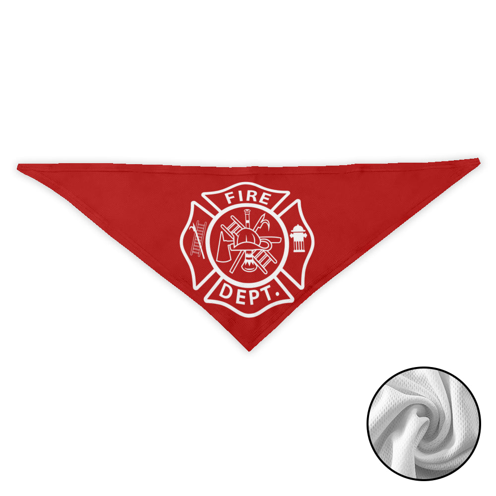 Feuerwehr-Hundehalstuch – Rotes Kopftuch für Feuerwehrleute