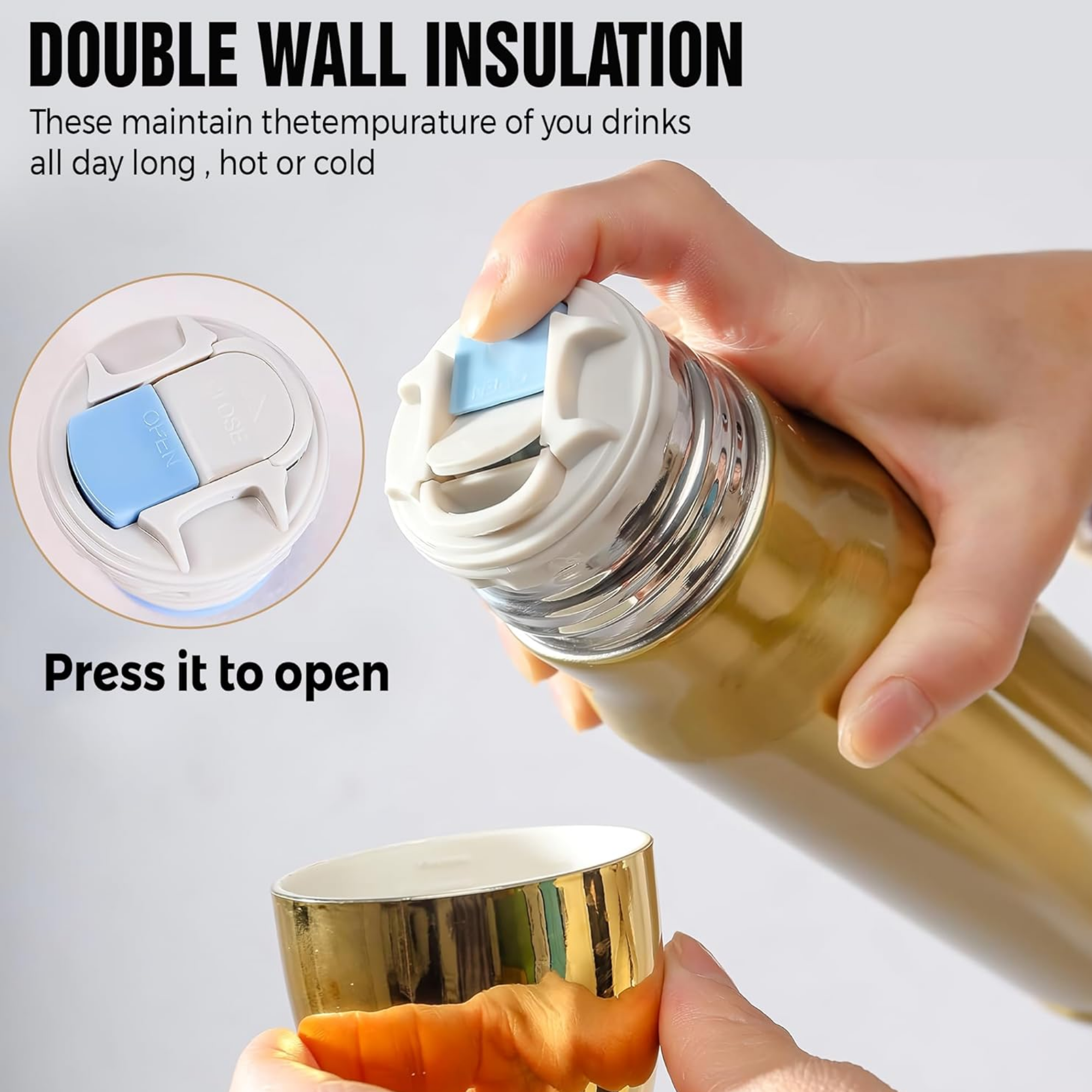 Firefighter Bullet Tumbler - 16oz Insulated American Flag Axe Bottle