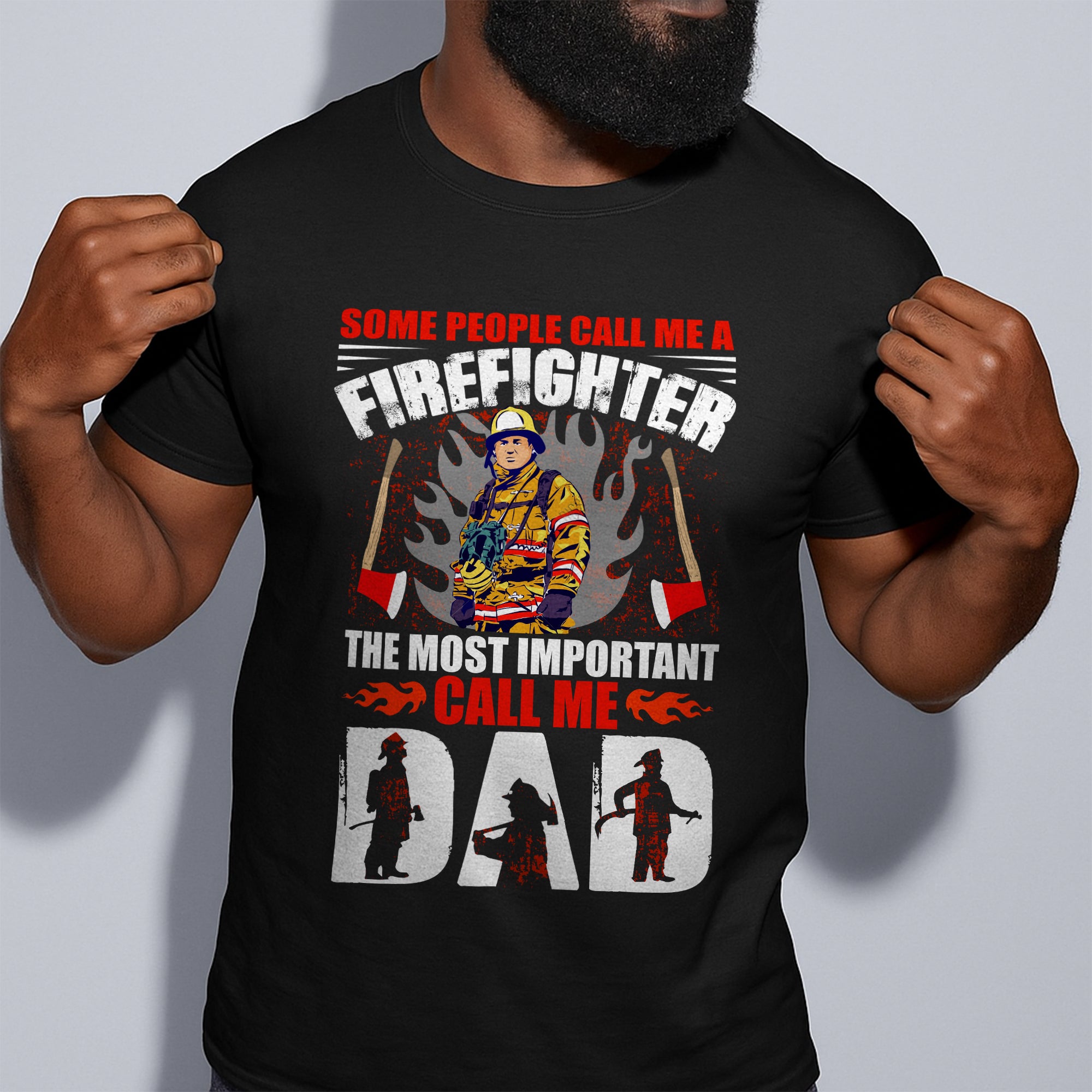 Manche Leute nennen mich ein Feuerwehr-T-Shirt