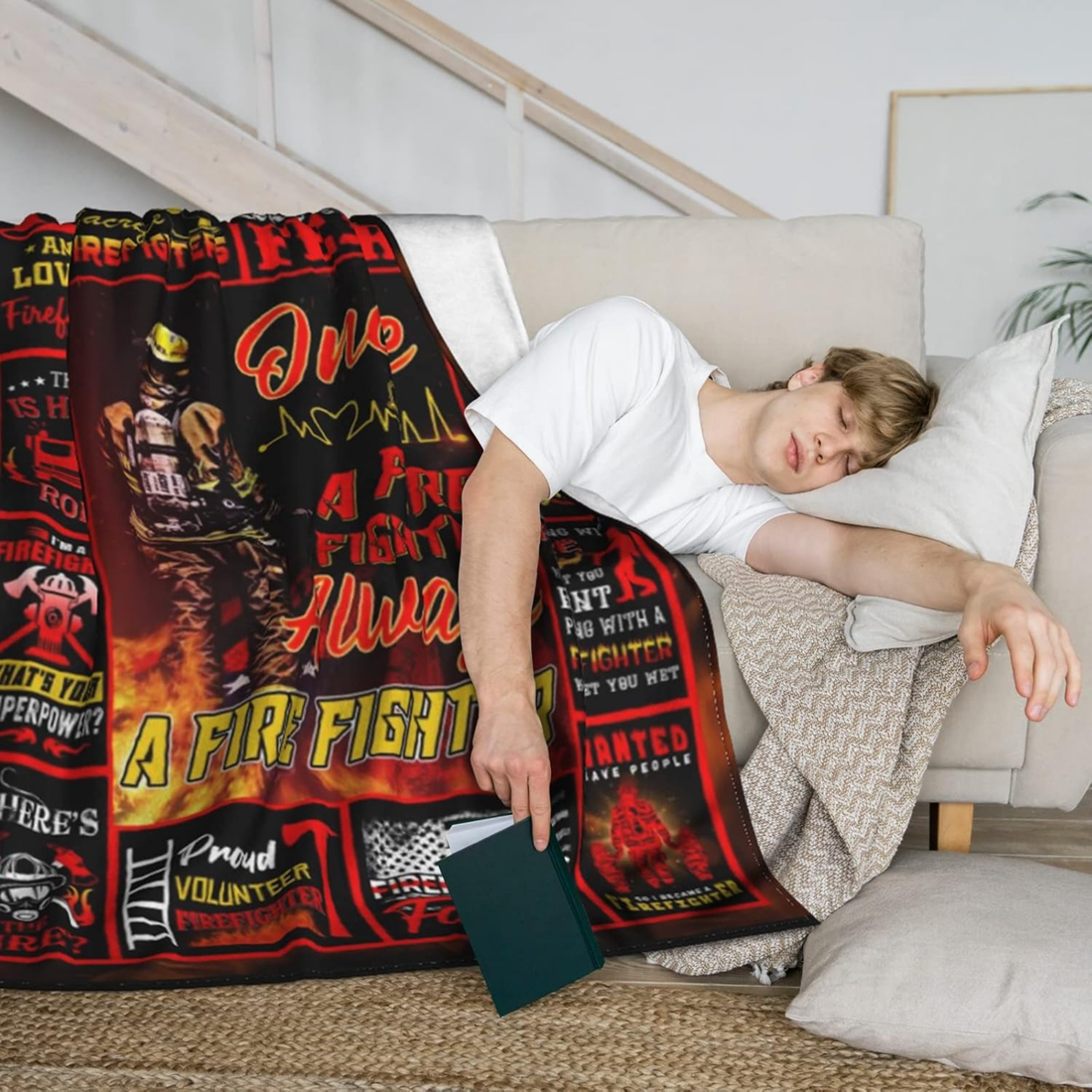 Firefighter Blanket for Firefighter - Multi Message Gifts
