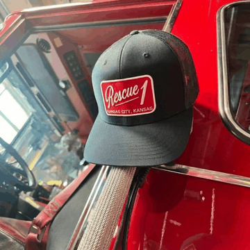 Custom Fire Department Hat – Embroidered Trucker Cap | FireRescueTM - Firerescuetm LLC