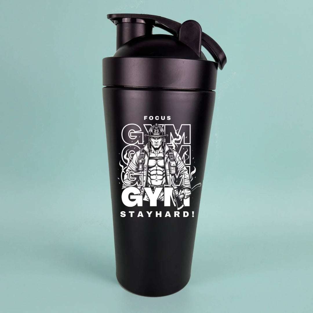 Focus Gym Stay Hard Water Bottle - Firerescuetm LLC
