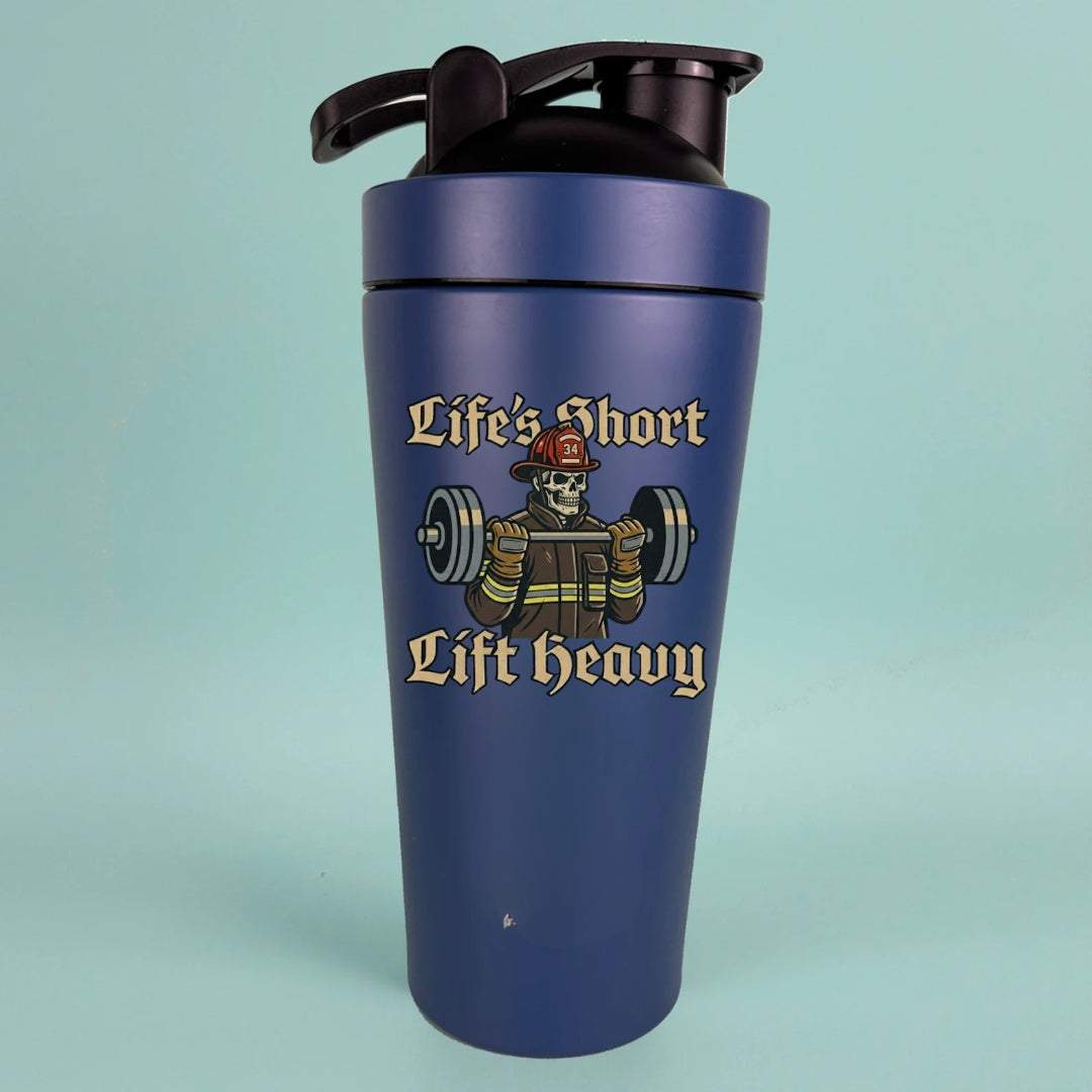 Life's Short Lift Heavy Water Bottle - Firerescuetm LLC