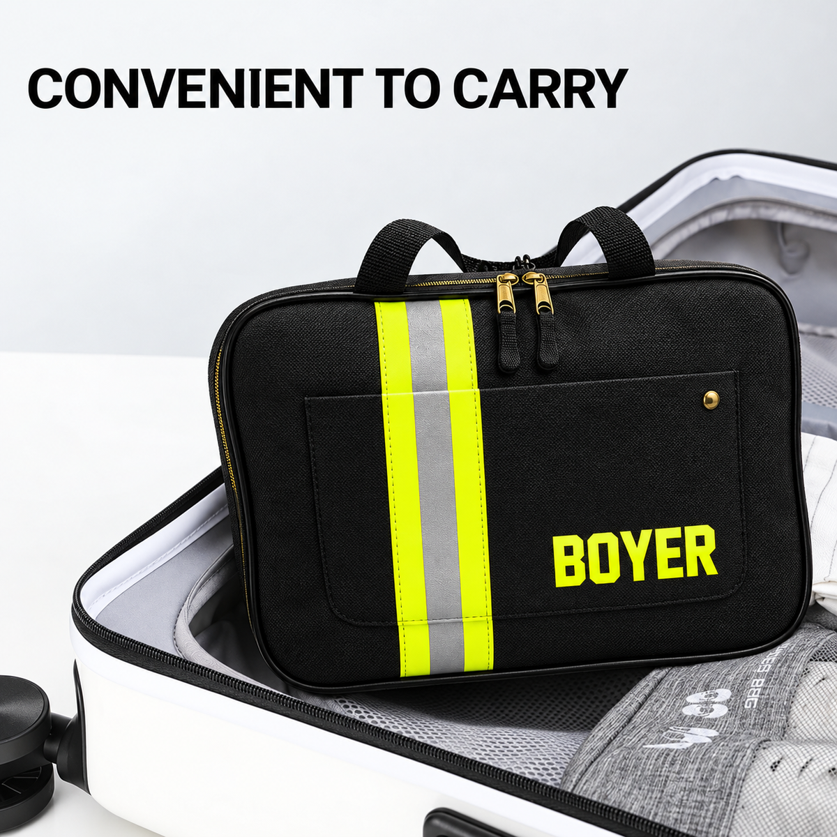 Personalized Firefighter Hanging Travel Organizer Bag