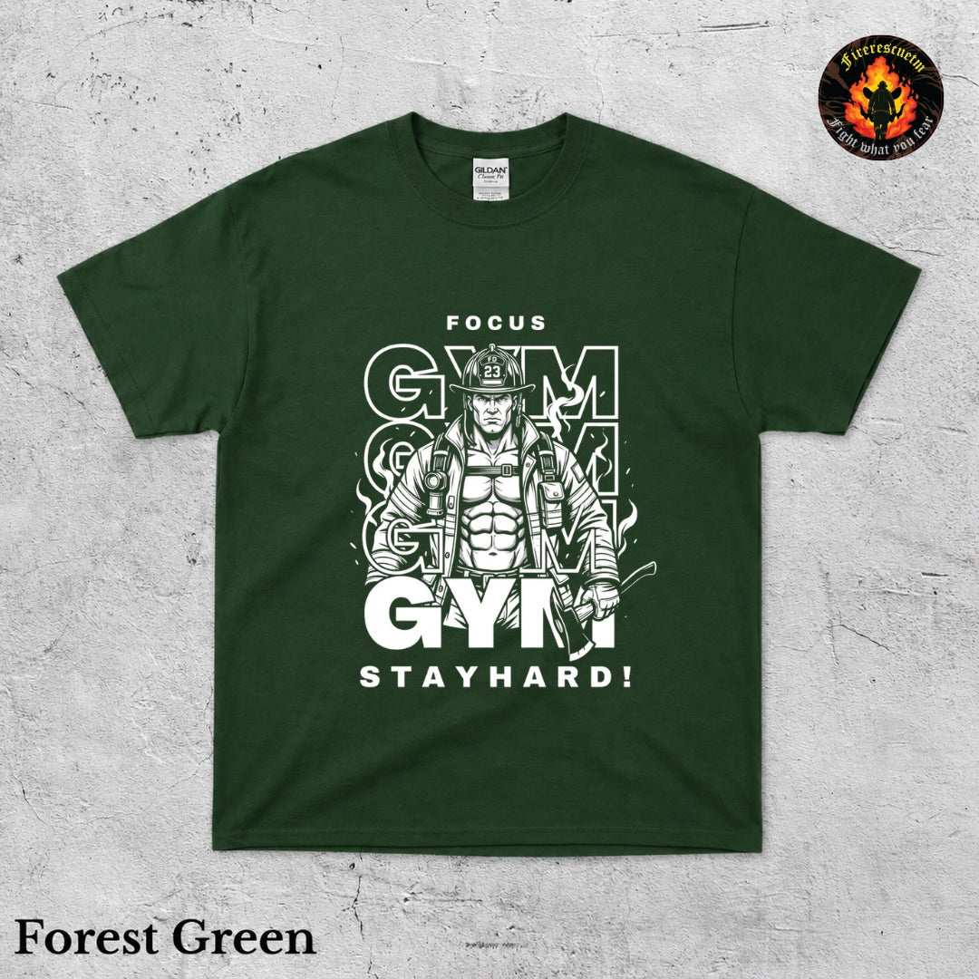 Focus Gym Stay Hard Shirt - Firerescuetm LLC