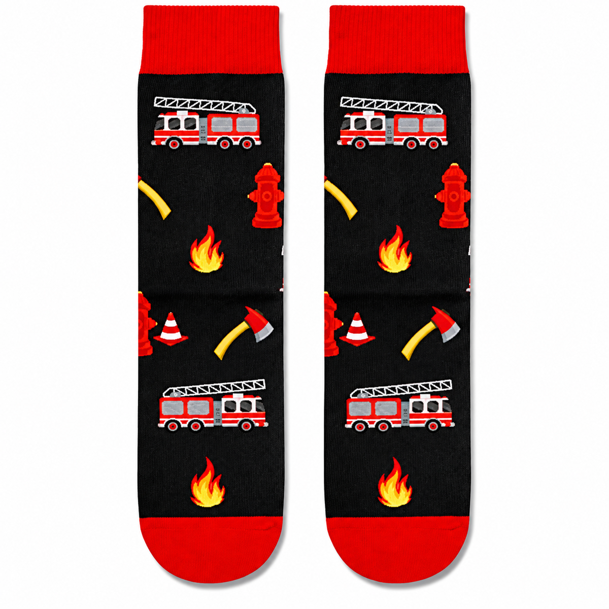 Funny Firefighter Crew Socks | This Fireman Is Off Duty