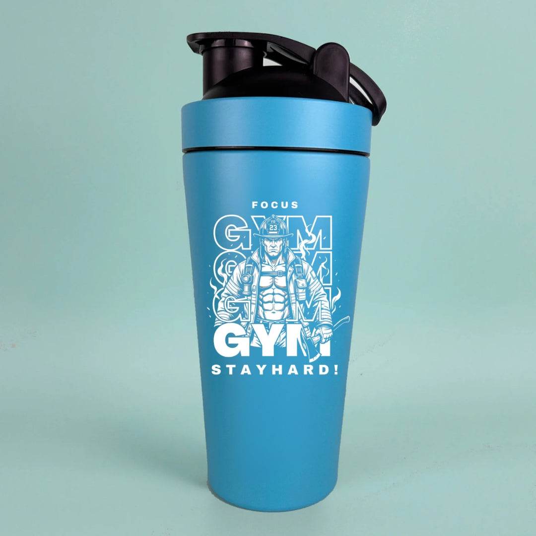 Focus Gym Stay Hard Water Bottle - Firerescuetm LLC