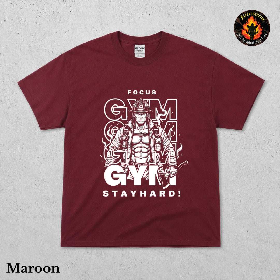Focus Gym Stay Hard Shirt - Firerescuetm LLC