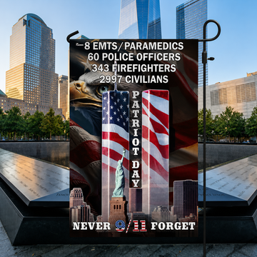 Patriot Day Never Forget 9/11 – First Responders Memorial Flag