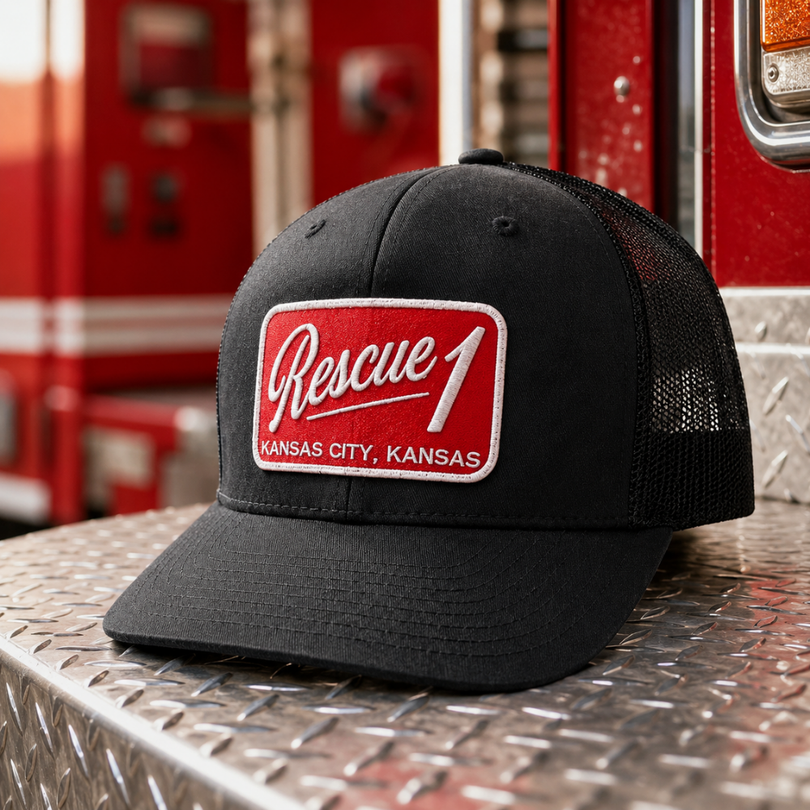 Custom Embroidered Fire Dept. Trucker Hat