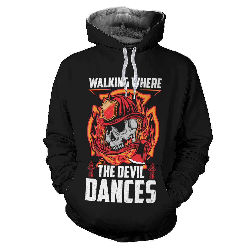 T-Shirt „Walking Where Firefighter“