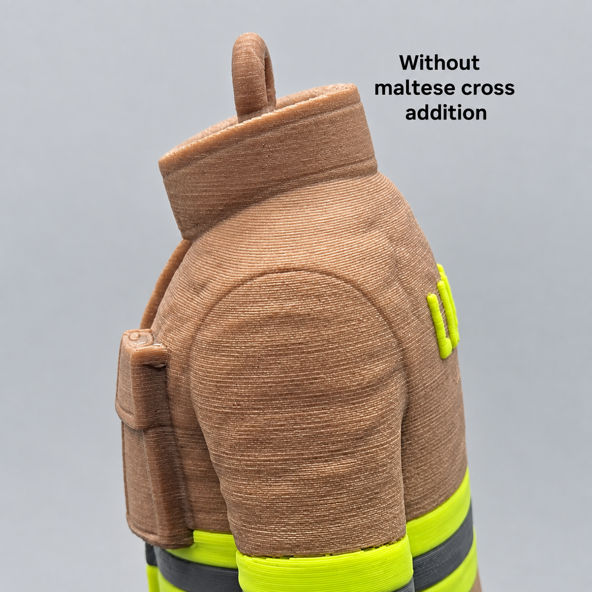 Personalized 3D Firefighter Bunker Coat Ornament – Custom 3D Printed Turnout Gear with Name & Department