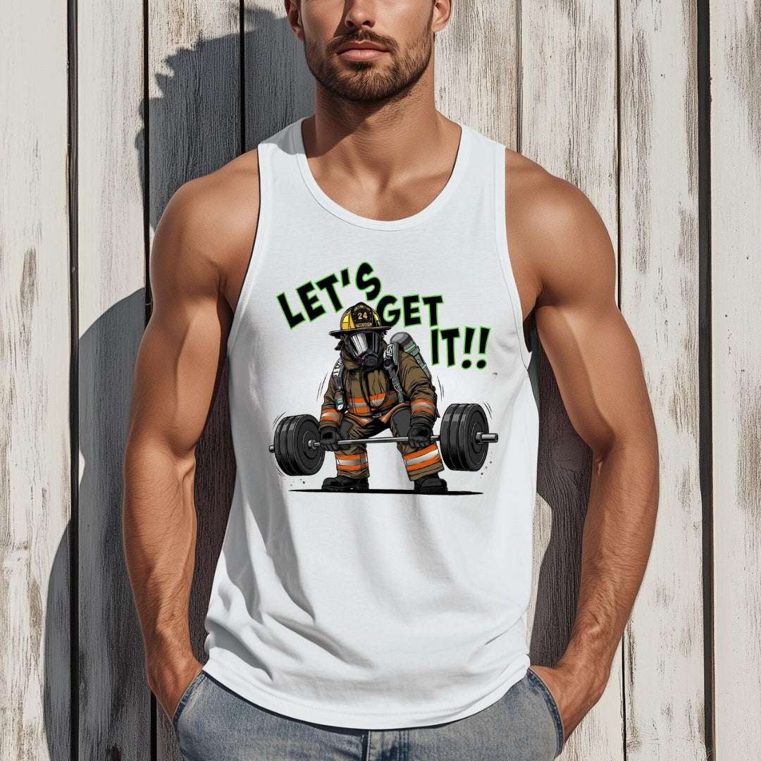 Let's Get It Tank Top - Firerescuetm LLC
