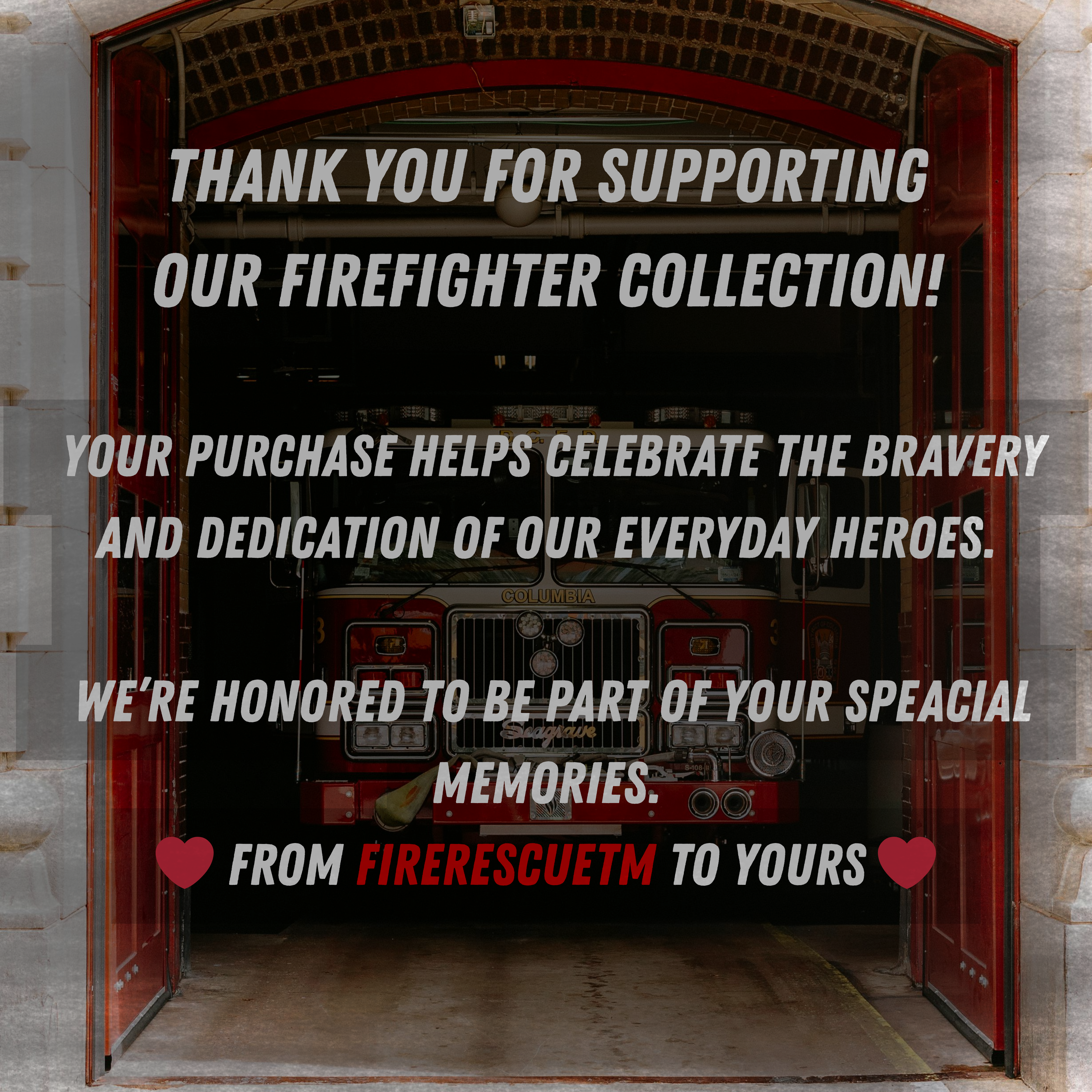 Firetruck Christmas Tree - Metal Sign