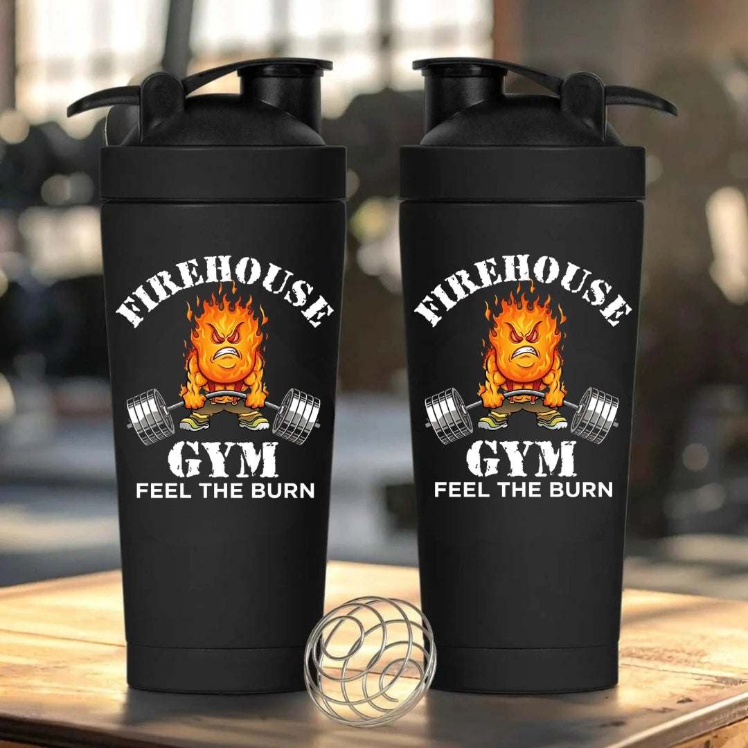 FireHouse Gym Feel The Burn Water Bottle - Firerescuetm LLC