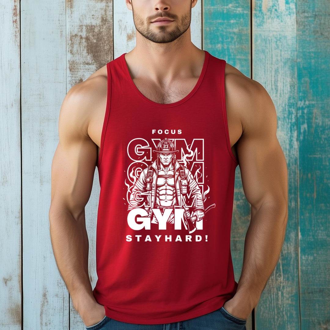 Focus Gym Stay Hard Tank Top - Firerescuetm LLC