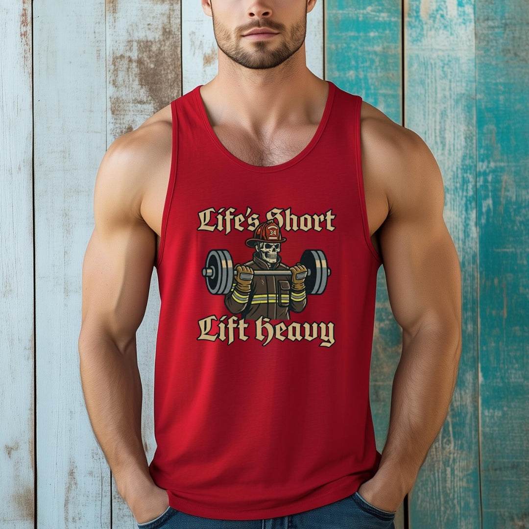 Life's Short Lift Heavy Tank Top - Firerescuetm LLC