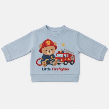 Little Bear Firefighter Baby Wool Sweater – Kids Sweatshirt