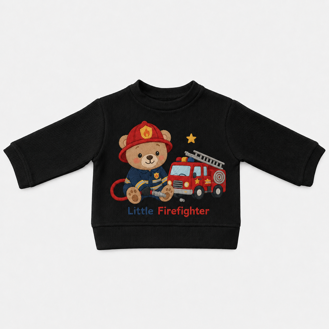Little Bear Firefighter Baby Wool Sweater – Kids Sweatshirt