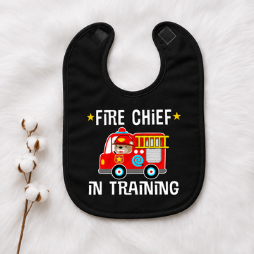 Fire Chief Baby Bib