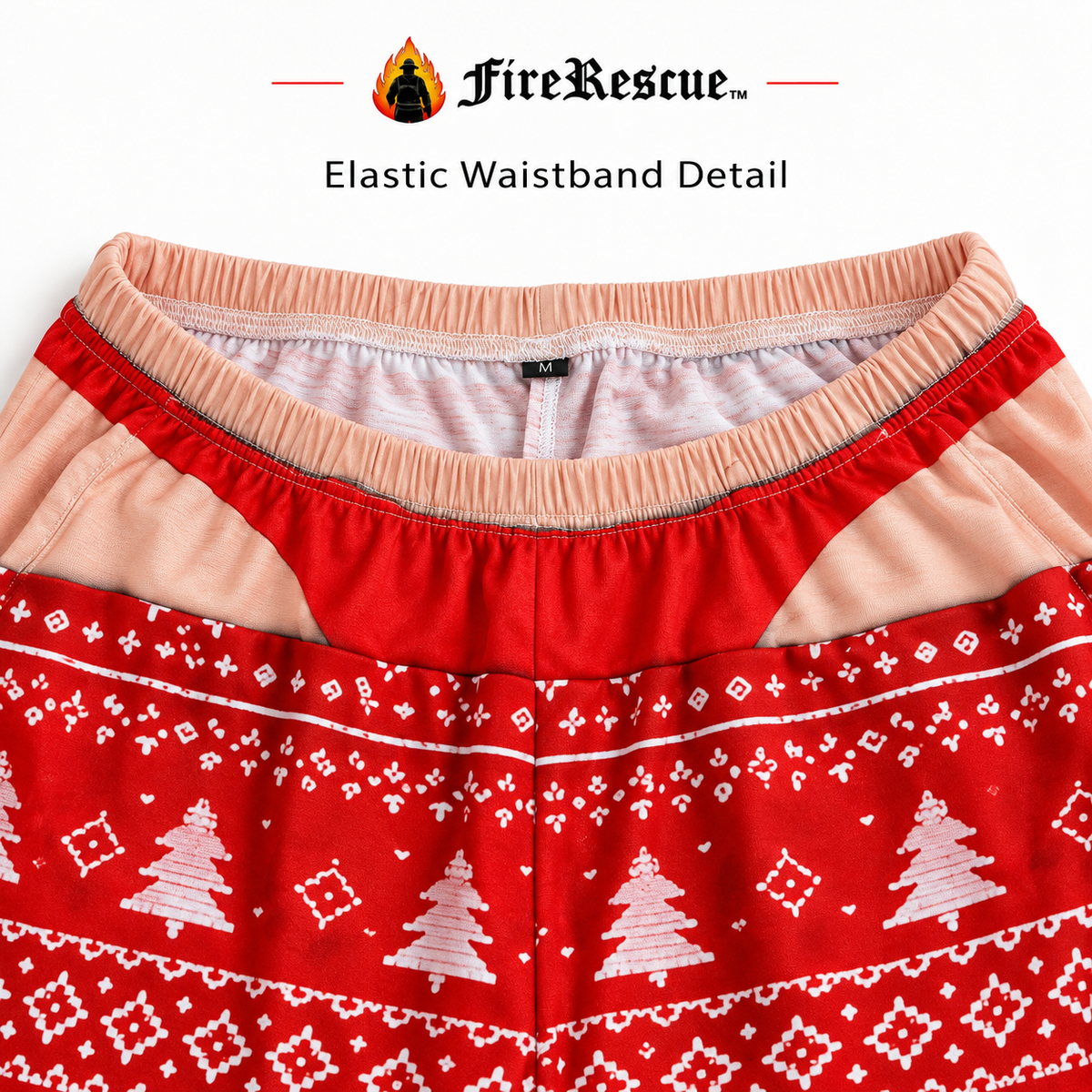 Funny Firefighter Christmas Pajama Pants | Holiday PJs for First Responders