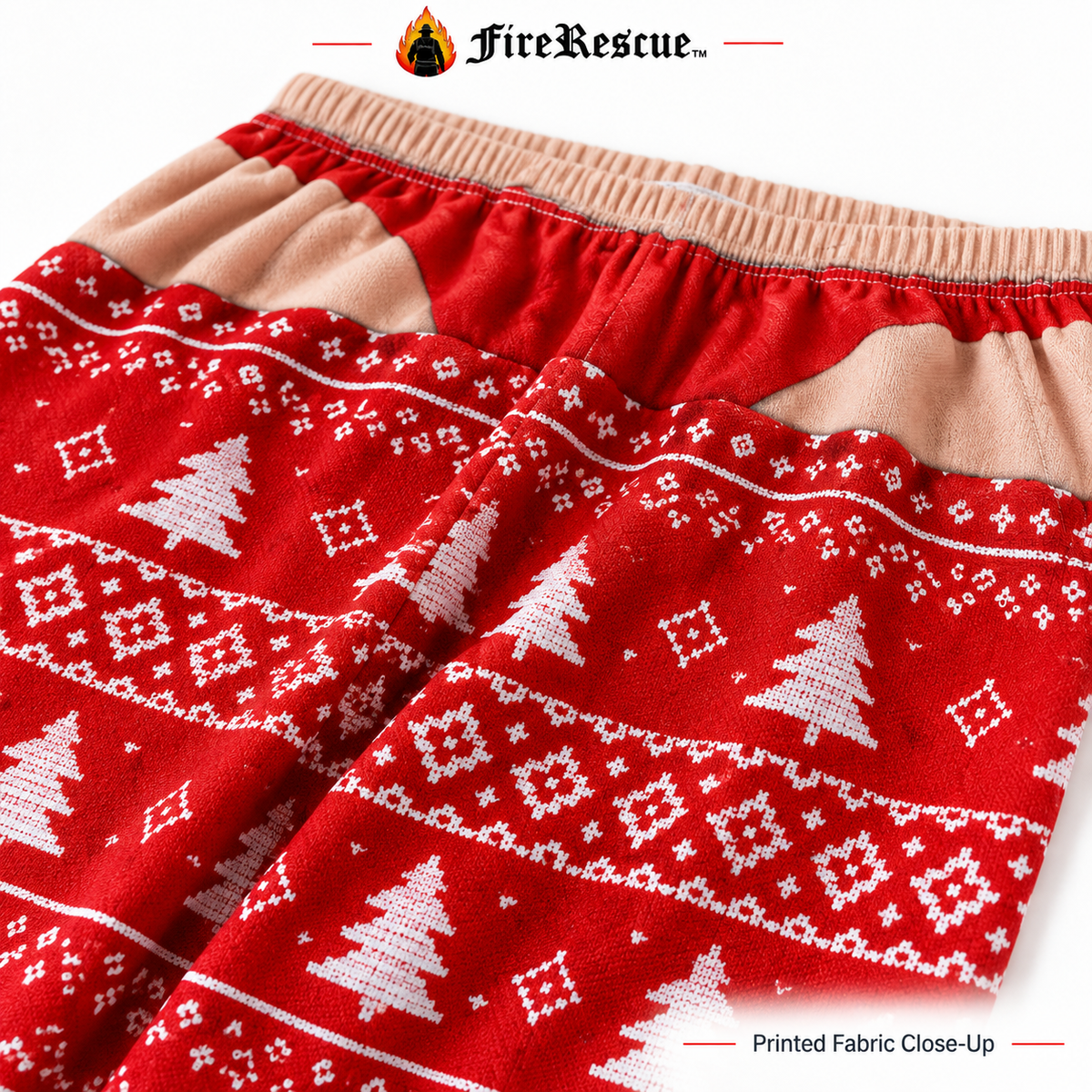 Funny Firefighter Christmas Pajama Pants | Holiday PJs for First Responders