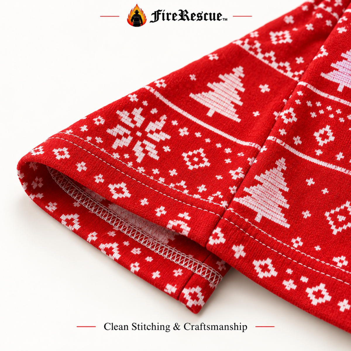 Funny Firefighter Christmas Pajama Pants | Holiday PJs for First Responders