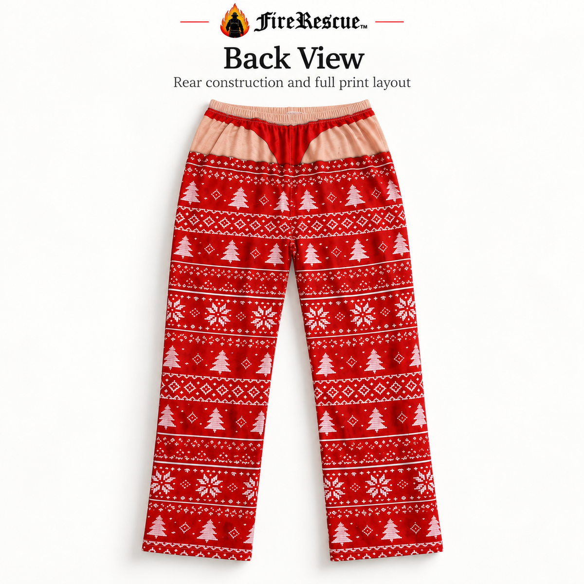 Funny Firefighter Christmas Pajama Pants | Holiday PJs for First Responders