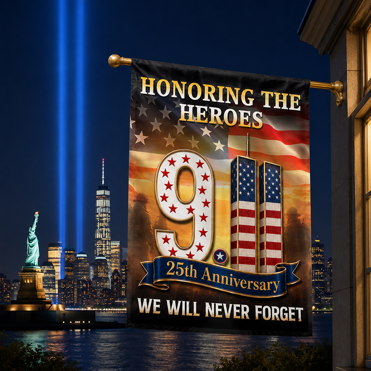 Honoring The Heroes 25th Anniversary – 9/11 Memorial Flag