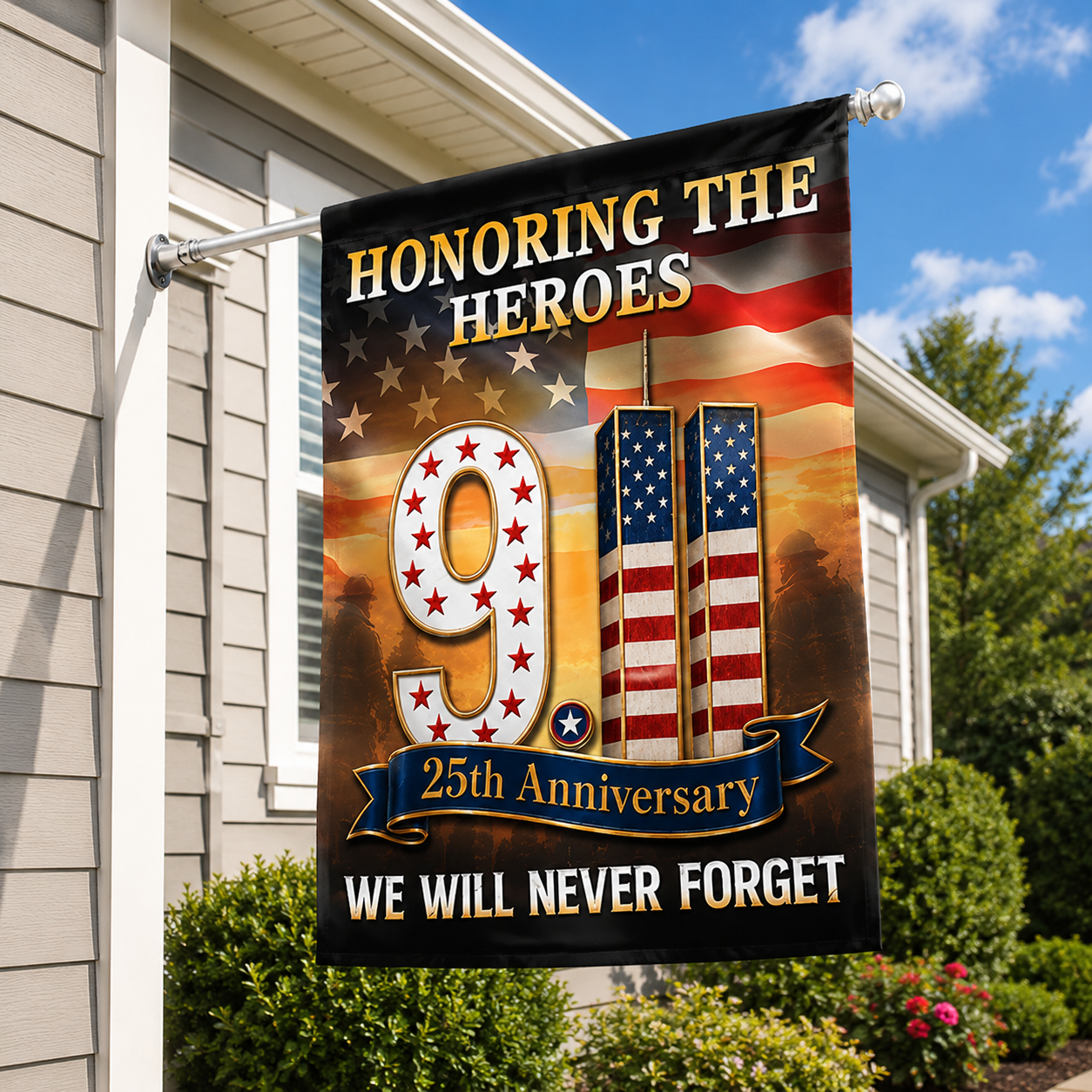 Honoring The Heroes 25th Anniversary – 9/11 Memorial Flag
