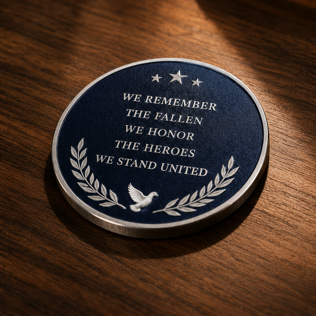 25th Anniversary 9/11 Memorial Challenge Coin – We Will Never Forget Double-Sided Commemorative Keepsake