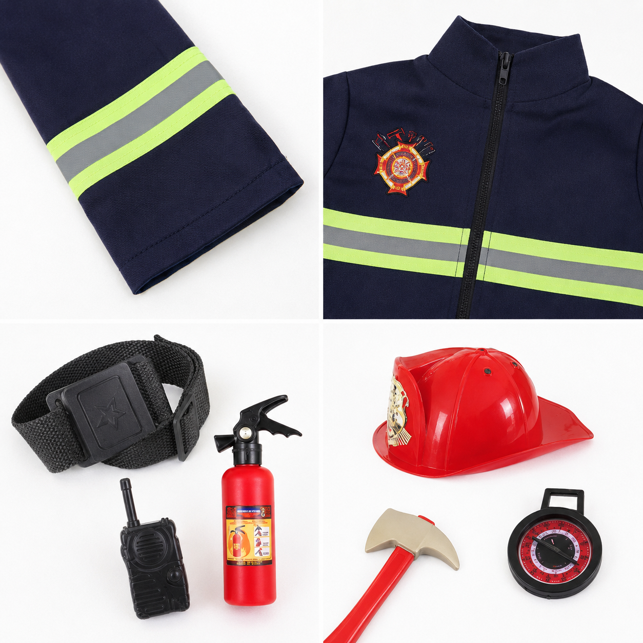 Kinder Feuerwehrmann Cosplay Kostüm Jungen Mädchen Halloween Karneval Party Sam Feuerwehrmann Uniform Arbeitskleidung Weihnachtsgeschenk