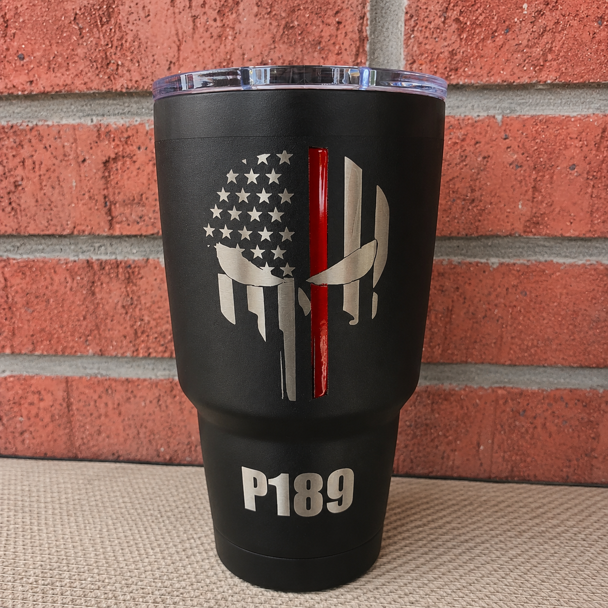 Firefighter and Police Tumbler - Thin Red Or Blue Line