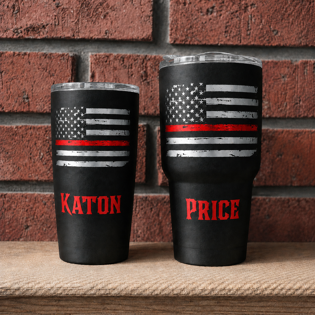 Firefighter and Police Tumbler - Thin Red Or Blue Line