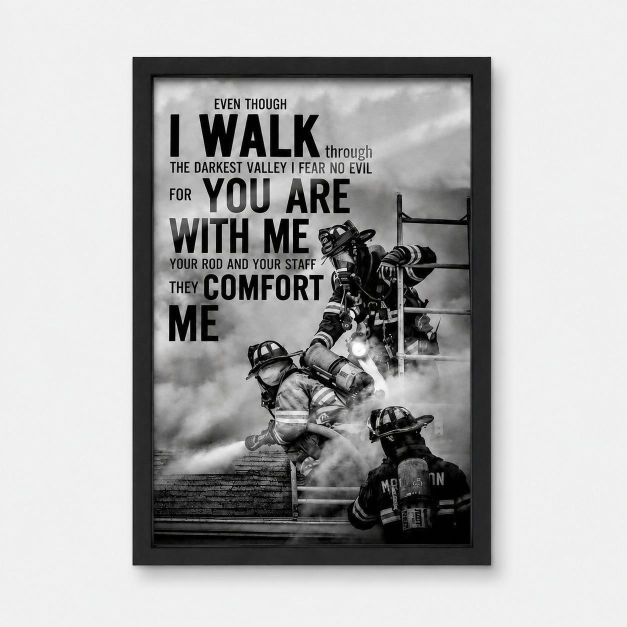 Firefighter Prayer Poster - Firerescuetm
