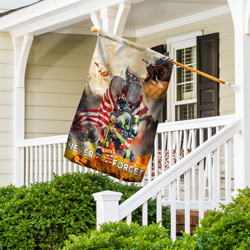 9/11 Never Forget Eagle Memorial Flag - Patriotic American Bald Eagle Flag