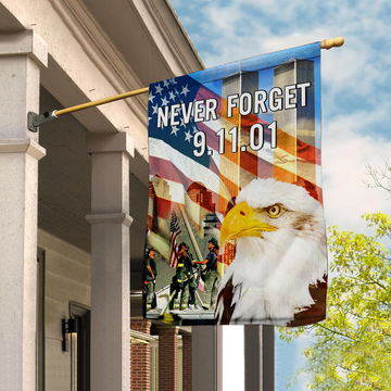 September 11 Never Forget Flag - 9/11 Memorial Patriotic Flag