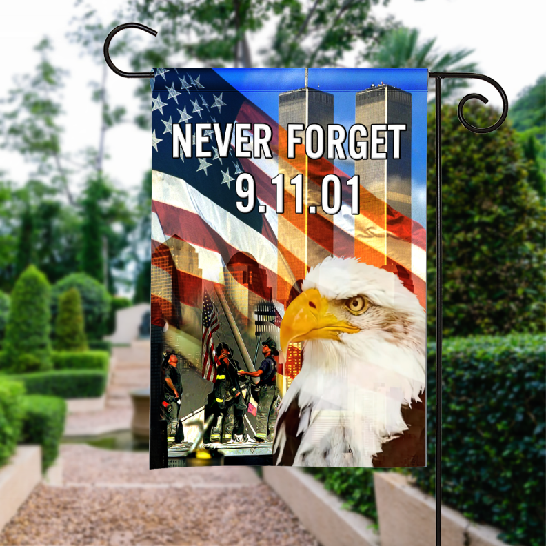 September 11 Never Forget Flag - 9/11 Memorial Patriotic Flag
