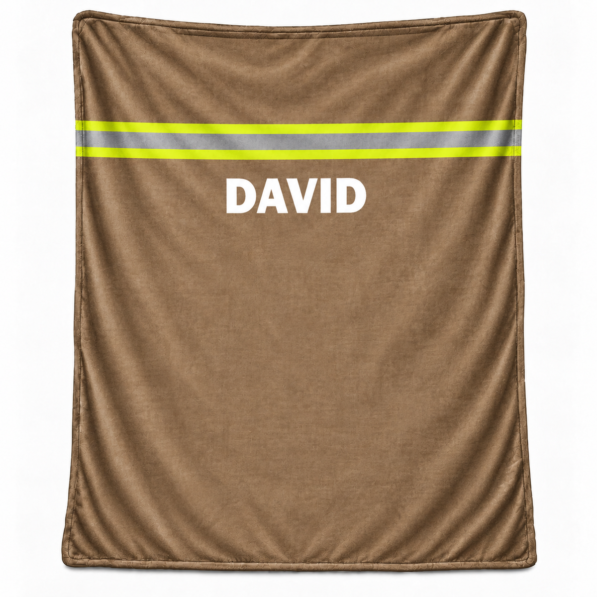 Couverture personnalisée pour pompiers - Motif personnalisé avec le nom du pompier