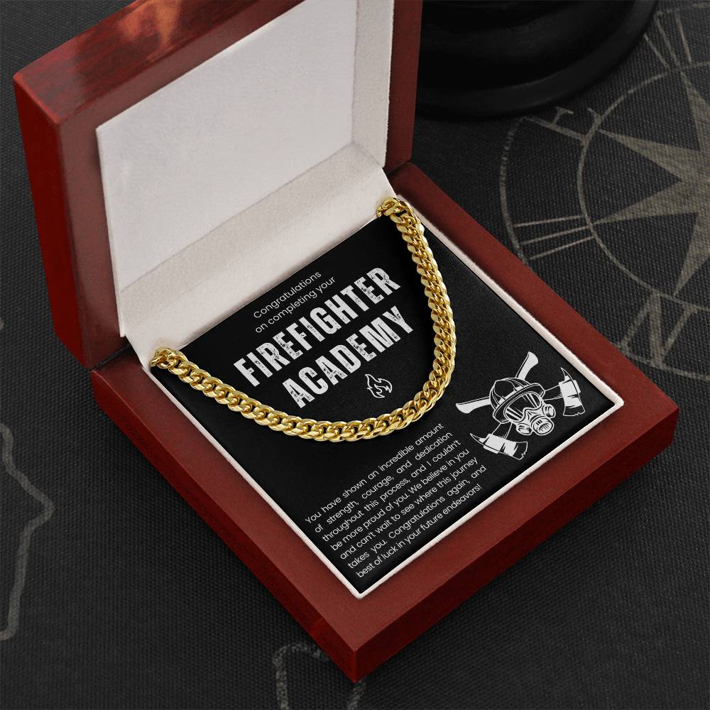 Collier cadeau de fin d'études de l'Académie des pompiers 