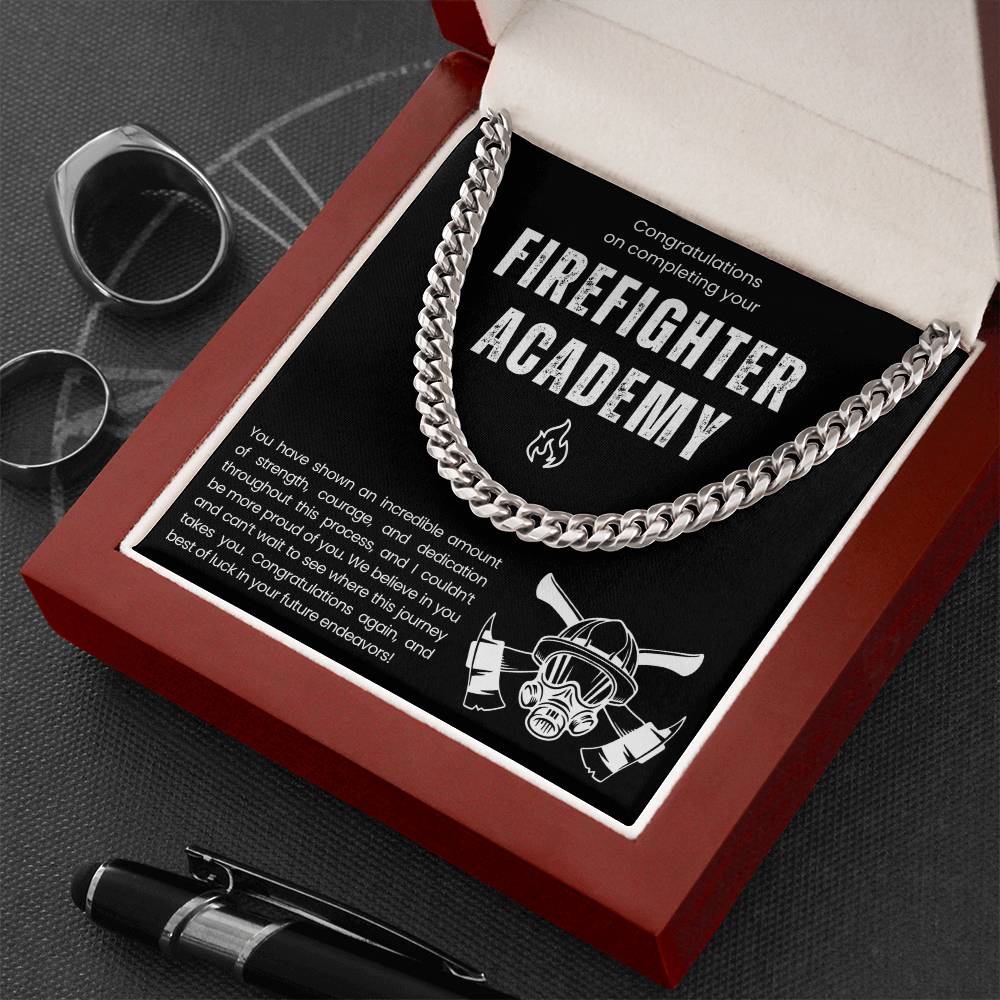 Collier cadeau de fin d'études de l'Académie des pompiers 