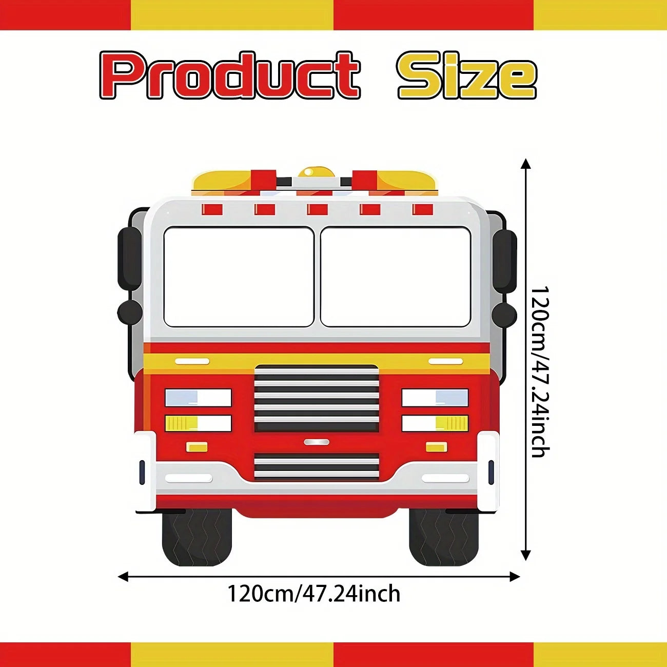 Foto-Requisite Feuerwehrauto – 2D-Bannerrahmen