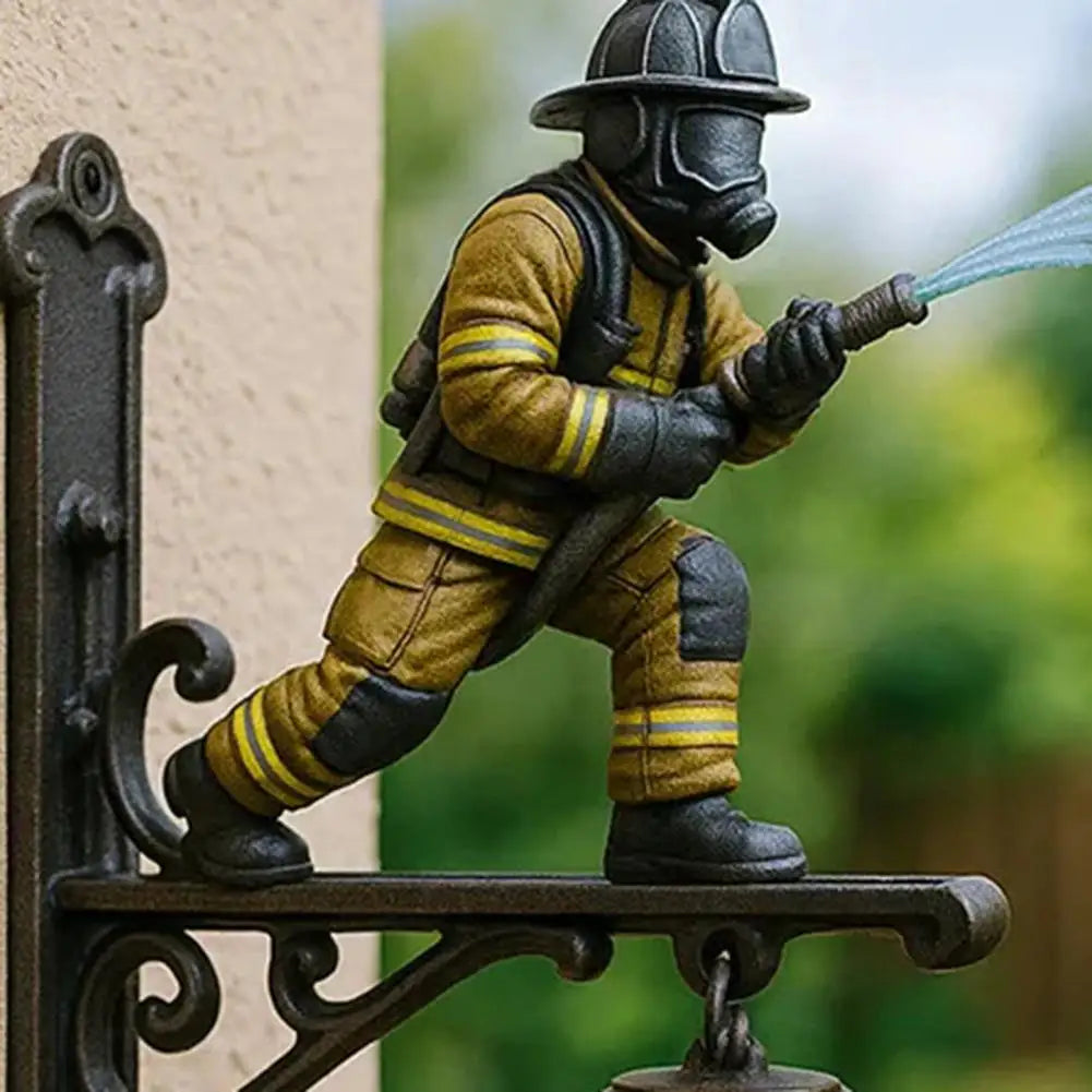 Firefighter Doorbell - Metal Wall Mount Sound Alarm
